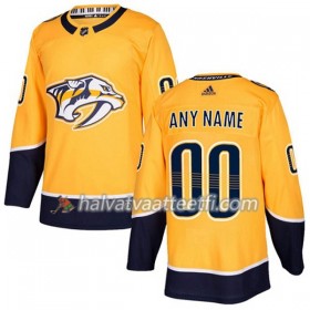 Miesten NHL Nashville Predators Custom Adidas 2017-2018 Kulta Authentic